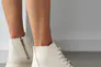 Жіночі черевики шкіряні зимові молочні Yuves 21153 На меху Фото 6