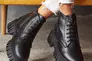 Женские ботинки кожаные зимние черные Yuves 21153 Фото 7