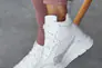 Жіночі кросівки шкіряні зимові білі Yuves 1780 на меху Фото 3