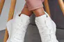 Жіночі кросівки шкіряні зимові білі Yuves 1780 на меху Фото 5