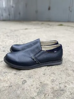 Подростковые туфли кожаные весенне-осенние синие Emirro Л002