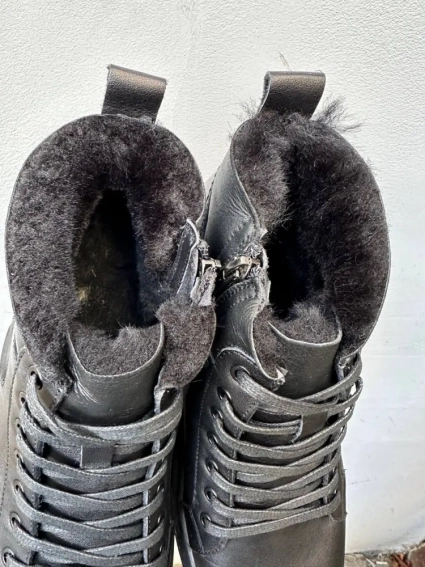 Чоловічі черевики шкіряні зимові чорні Marion 1095 фото 2 — інтернет-магазин Tapok