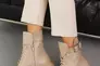 Женские ботинки кожаные зимние бежевые Udg 2202/125А набивная шерсть Фото 7