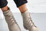 Женские ботинки кожаные зимние бежевые Caiman М1 Фото 3