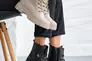 Женские ботинки кожаные зимние бежевые Caiman М1 Фото 8