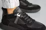 Женские кроссовки кожаные зимние черные Yuves 809 Фото 12
