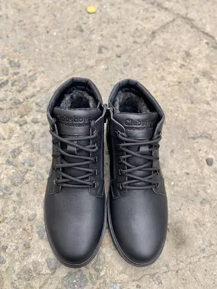 Чоловічі черевики шкіряні зимові чорні Clubshoes 19/93 фото 6 — інтернет-магазин Tapok