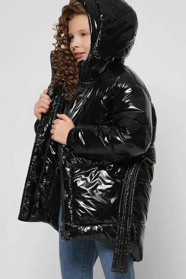 Зимняя куртка X-Woyz DT-8300-8 Черный фото 2 — интернет-магазин Tapok