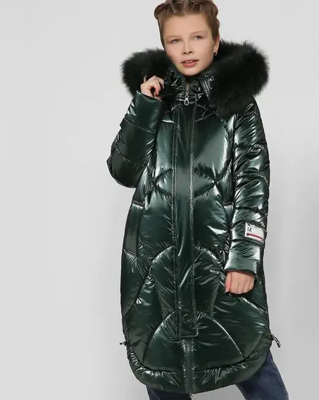 Зимова куртка X-Woyz DT-8302 Смарагд фото 1 — інтернет-магазин Tapok