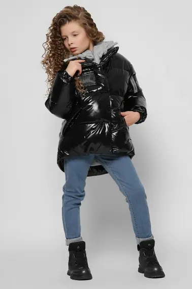 Зимова куртка X-Woyz DT-8310-8 Чорний фото 1 — інтернет-магазин Tapok