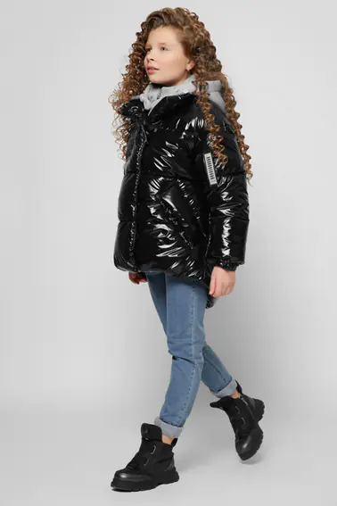 Зимняя куртка X-Woyz DT-8310-8 Черный фото 4 — интернет-магазин Tapok