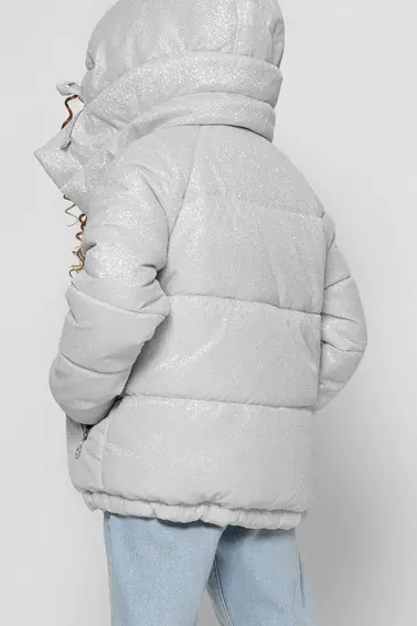 Зимняя куртка X-Woyz DT-8314-20 Серебро фото 4 — интернет-магазин Tapok