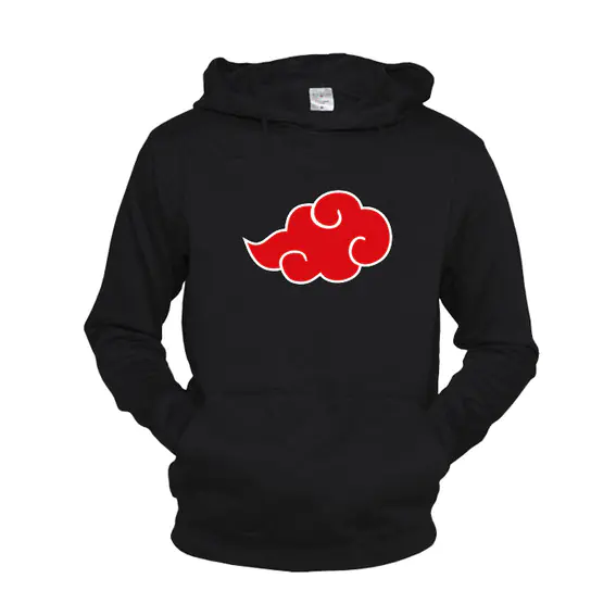 Худі Fruit of the loom Akatsuki Naruto Чорний фото 1 — інтернет-магазин Tapok