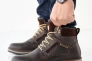 Чоловічі черевики шкіряні зимові коричневі Riccone 222 Фото 2