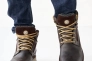 Чоловічі черевики шкіряні зимові коричневі Riccone 222 Фото 3