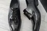 Мужские туфли из натуральной лакированной кожи Ікос 0519 Черный Фото 3