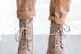 Женские ботинки кожаные зимние бежевые Marsela 706 Фото 2