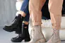 Женские ботинки кожаные зимние бежевые Marsela 706 Фото 13