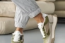 Жіночі кросівки шкіряні зимові зелені Yuves 809 хутро Фото 6