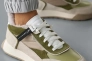 Жіночі кросівки шкіряні зимові зелені Yuves 809 хутро Фото 8