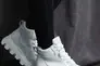 Жіночі кросівки шкіряні зимові білі Yuves 825 на меху Фото 2