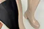 Сапоги женские кожаные бежевого цвета на каблуке демисезонные Фото 12