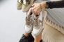 Женские кроссовки кожаные зимние бежевые Yuves 809 Фото 2