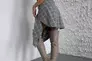 Чоботи-панчохи жіночі стрейч шкіра бежевого кольору на низькому ходу демісезонні Фото 23