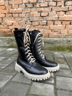 Жіночі черевики шкіряні зимові чорні Emirro 290