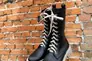 Женские ботинки кожаные весенне-осенние черные Emirro 290 Фото 2
