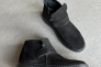 Ботинки мужские из нубука черного цвета зимние Фото 11