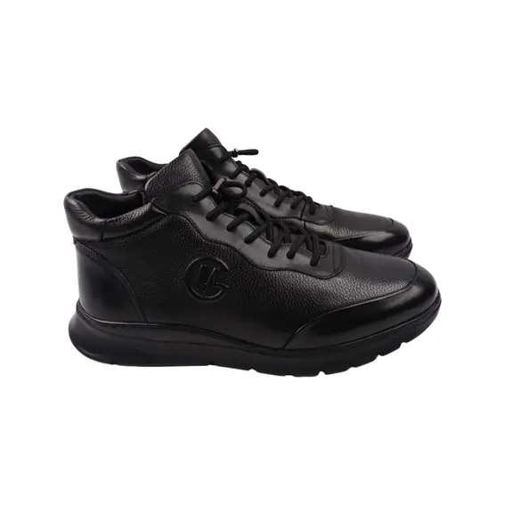 Ботинки мужские Lido Marinozi черные натуральная кожа 304-23ZHC фото 1 — интернет-магазин Tapok