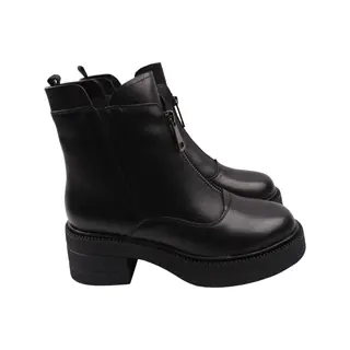 Ботинки женские Molka черные натуральная кожа 256-23ZHC