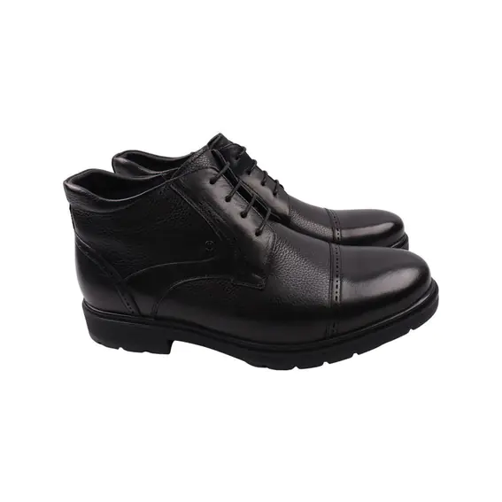 Ботинки мужские Cosottinni черные натуральная кожа 411-23ZH фото 1 — интернет-магазин Tapok