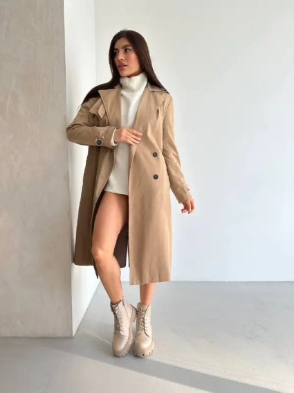 Ботинки женские кожаные цвета латте низкий ход зимние фото 15 — интернет-магазин Tapok