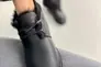 Лофери жіночі з дублянки чорного кольору зі шнурівкою Фото 9