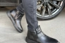Ботинки мужские из кожи черного цвета зимние Фото 7