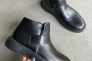 Ботинки мужские из кожи черного цвета зимние Фото 10