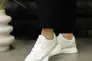 Кросівки жіночі шкіряні 4S 584670 Білі сірі Фото 1