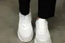 Кросівки жіночі шкіряні 4S 584670 Білі сірі Фото 5