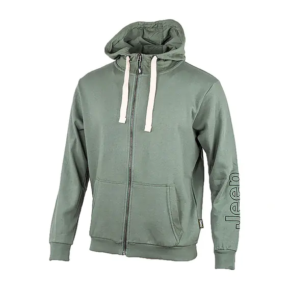 Толстовка JEEP HOODED SWEATSHIRT FULL ZIP Sleeve Embroidery O102571-E850 фото 1 — інтернет-магазин Tapok