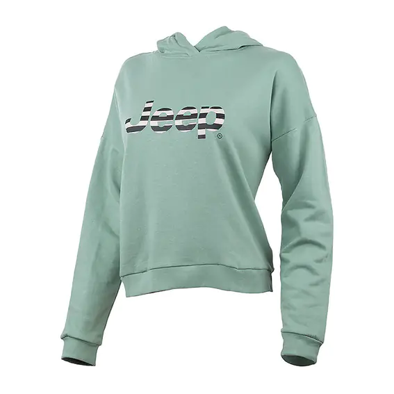 Толстовка JEEP HOODED CROPPED SWEATSHIRT Striped Print O102609-E854 фото 1 — интернет-магазин Tapok