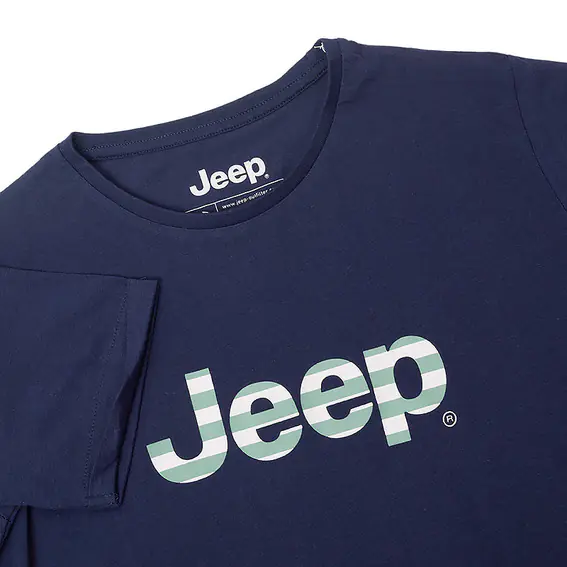 Футболка JEEP T-SHIRT OVERSIZE Striped Print Turn O102611-A184 фото 4 — интернет-магазин Tapok