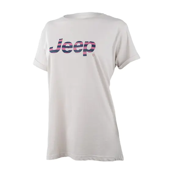 Футболка JEEP T-SHIRT OVERSIZE Striped Print Turn O102611-J863 фото 2 — интернет-магазин Tapok