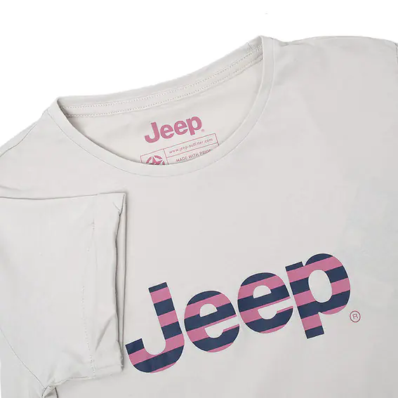 Футболка JEEP T-SHIRT OVERSIZE Striped Print Turn O102611-J863 фото 4 — интернет-магазин Tapok