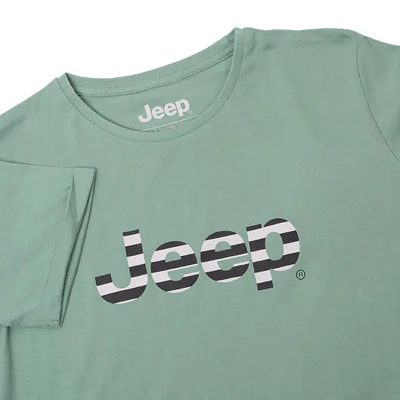 Футболка JEEP T-SHIRT OVERSIZE Striped Print Turn O102611-E854 фото 3 — интернет-магазин Tapok