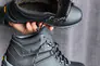 Мужские кроссовки кожаные зимние черные Splinter Б 4211 на меху Фото 2