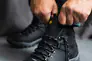 Мужские кроссовки кожаные зимние черные Splinter Б 4211 на меху Фото 4