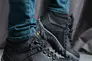 Мужские кроссовки кожаные зимние черные Splinter Б 4211 на меху Фото 5