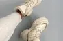 Ботинки женские кожаные молочного цвета зимние Фото 10
